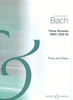 J. S. Bach: Drei Sonaten BWV 1033-35. Für Flöte und bezifferten Bass (Piano) - Noten