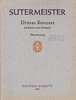 Sutermeister: Drittes [3.] Konzert für Klavier und Orchester. Klavierauszug - Noten