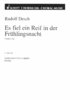 10 x Rudolf Desch: Es fiel ein Reif in der Frühlingsnacht. Chorpartitur für gemischten Chor - Noten