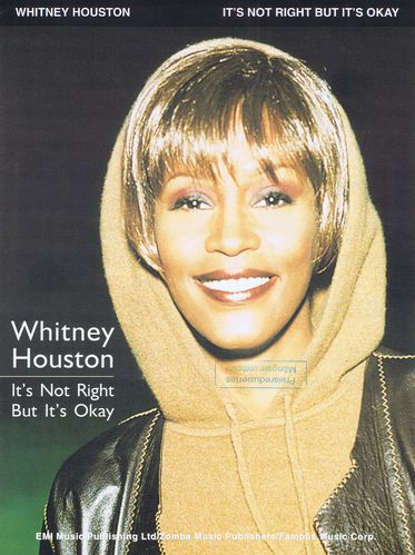 Whitney Houston: It's Not Right But It's Okay - Noten
