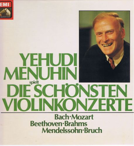 Yehudi Menuhin spielt die schönsten Violinkonzerte - Kassette mit 5 LP / Schallplatten